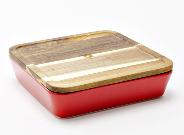 baking dish with wooden lid Kalenda Standard