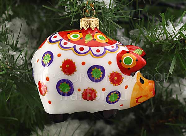 Christmas tree toy Piggy Merry commotion