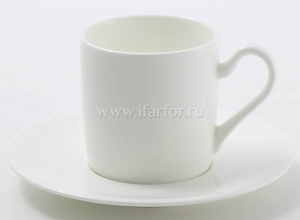 Cup and saucer Coffee Cream color Premium