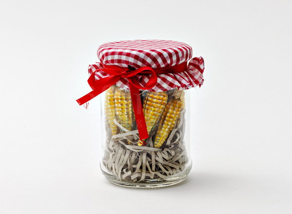 Christmas tree toy Corn in a jar