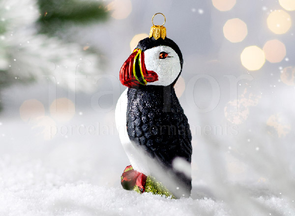 Christmas tree toy Arctic Puffin Bird