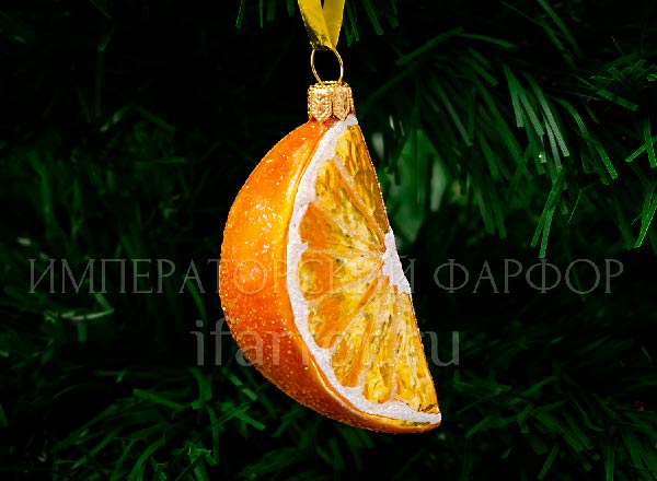 Christmas tree toy Orange slice