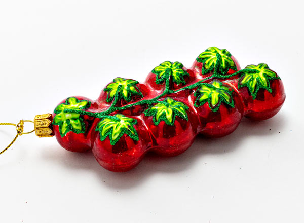 Christmas tree toy Cherry tomatoes on a branch