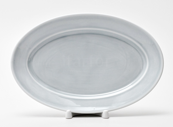 Dish/ platter oval Watercolor (light gray) Prince