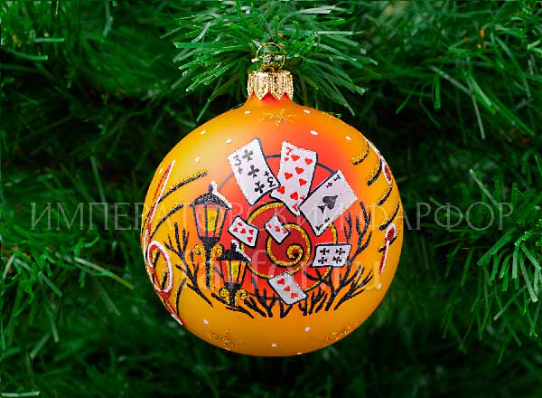 Christmas tree toy Christmas ball The Queen of Spades