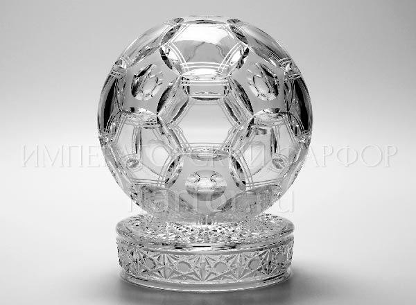 Crystal composition Ball on the stand 