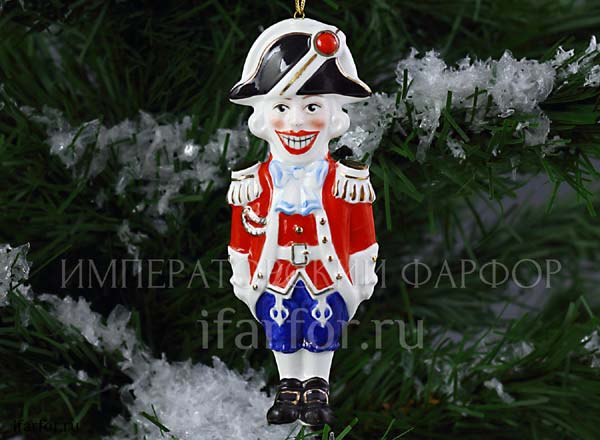 Christmas tree toy Big nutcracker Nutcracker salient colored