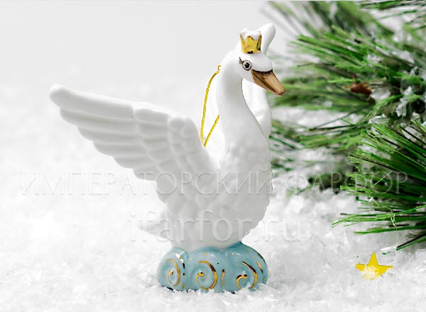 Christmas tree toy Tsarevna Swan The Tale of Tsar Saltan. The Tsarevna-Swan