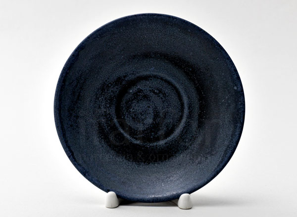 Saucer tea Pumpkin relief black 