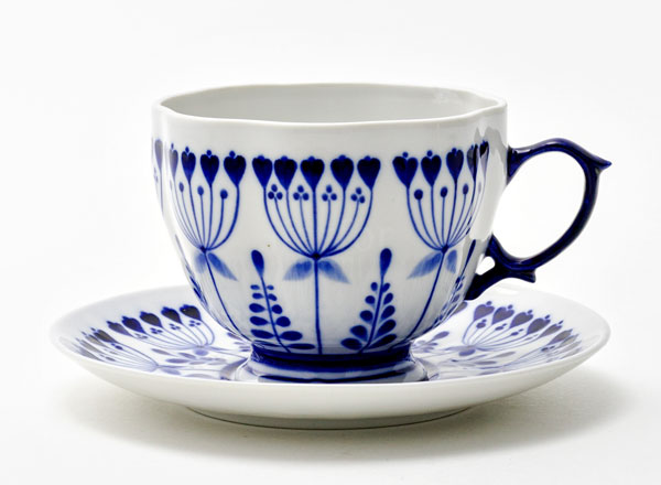 Cup and saucer tea Gzhel yarrow 1 Lisa