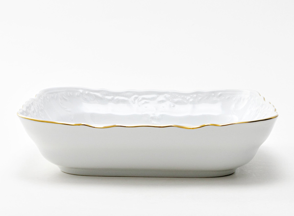 Salad bowl square Bernadotte White Pattern Bernadotte square