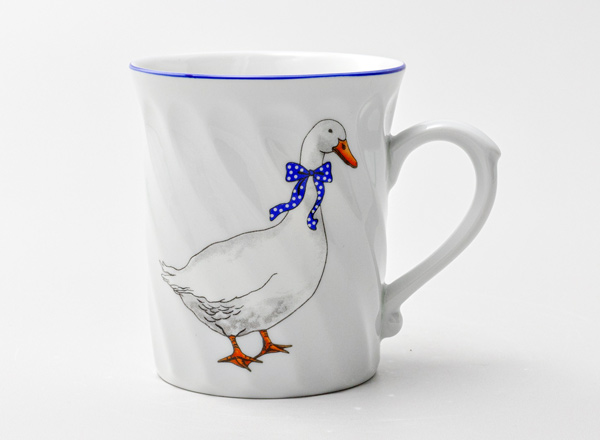 Mug Geese. One goose Zakrouceny