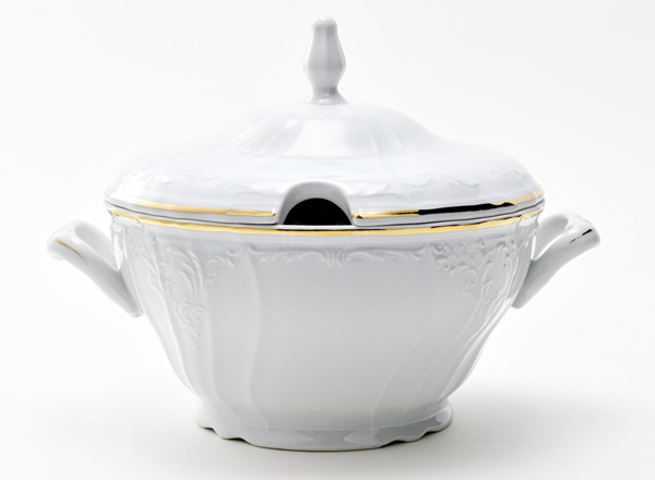 Tureen Bernadotte White Pattern Bernadotte