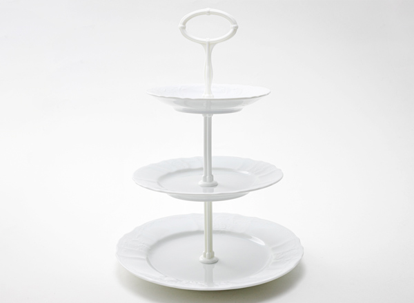 Serving stand three-tiered Bernadotte Undecorated Bernadotte