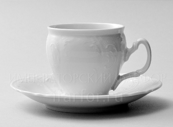 Cup and saucer tea Bernadotte Undecorated Bernadotte cask