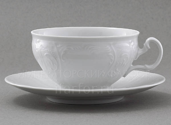 Cup and saucer tea Bernadotte Undecorated Bernadotte