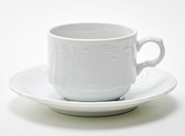 Cup and saucer tea Bernadotte Undecorated Bernadotte