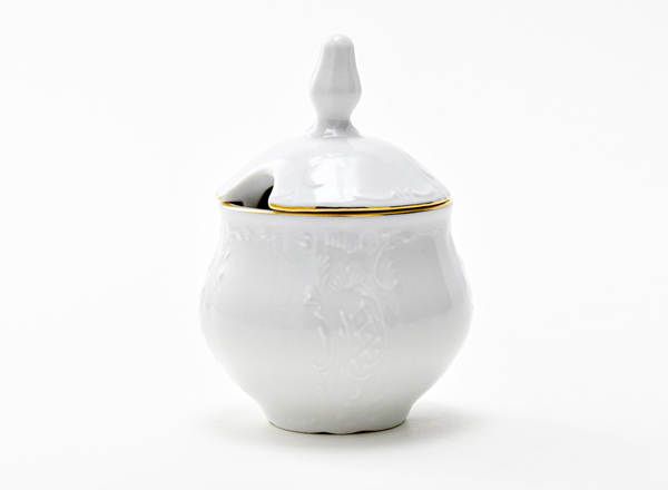 Mustard-pot Bernadotte White Pattern Bernadotte