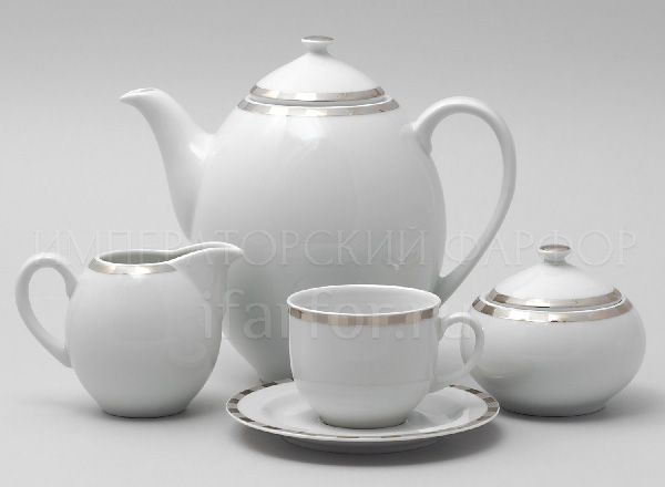 Coffee Set Platinum plates 6/17 Opal