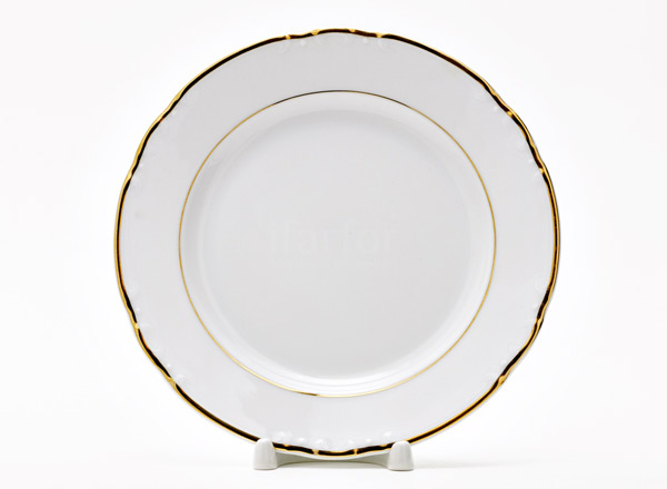 Plate dessert Constance Layering gold