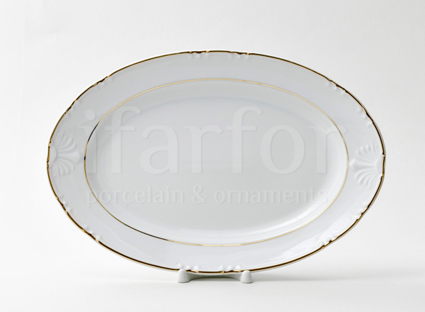 Dish/ platter oval Constance Layering gold Constance