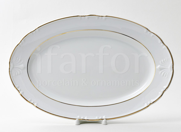 Dish/ platter oval Constance Layering gold Constance