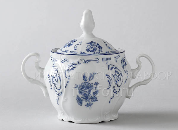 Sugar bowl Bernadotte Blue Roses Bernadotte