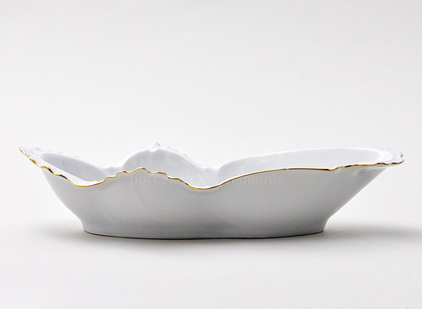 Salad bowl White pattern Crown