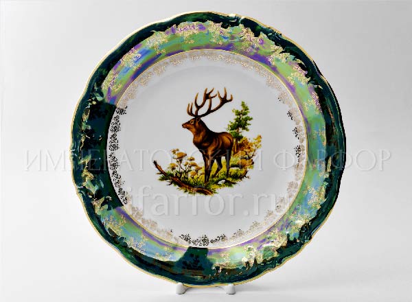 Dish/ platter round Hunting Green Frederick