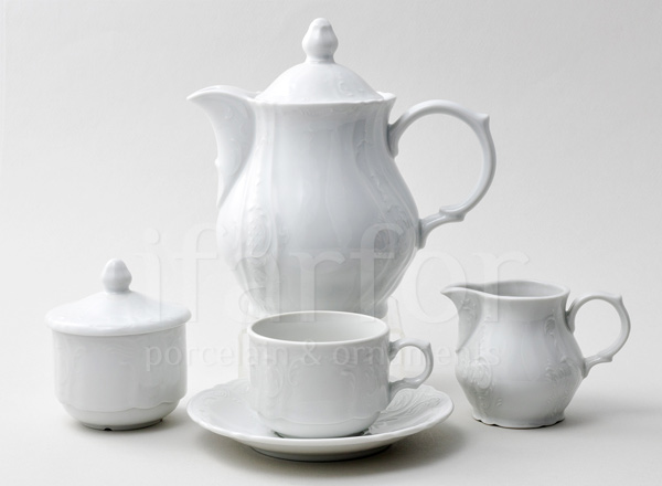 Tea Set Bernadotte Undecorated 6/17 Bernadotte