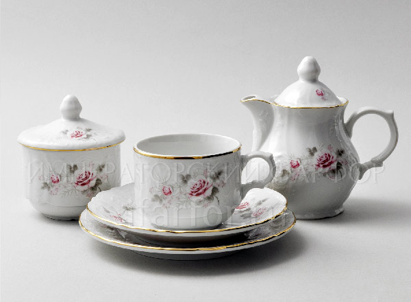 Tea Set Bernadotte Undecorated 6/22 Bernadotte