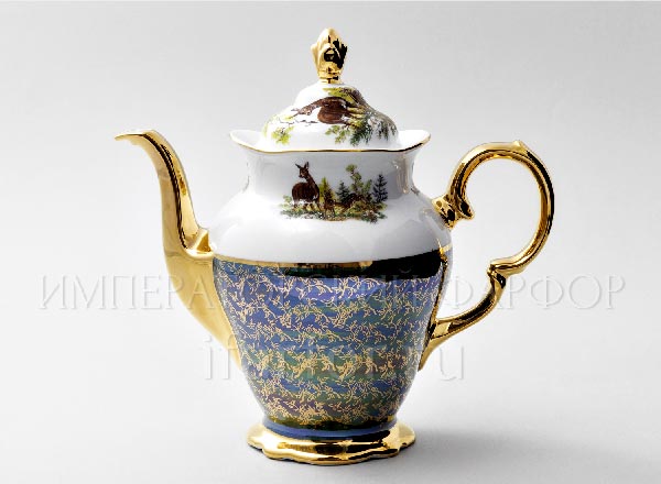 Coffe-pot Hunting Green STERNE PORCELAN