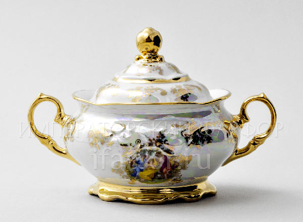 Sugar bowl Madonna Mother of Pearl Фредерика Moravec