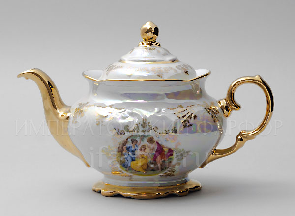 Teapot brewing Madonna Mother of Pearl Фредерика Moravec