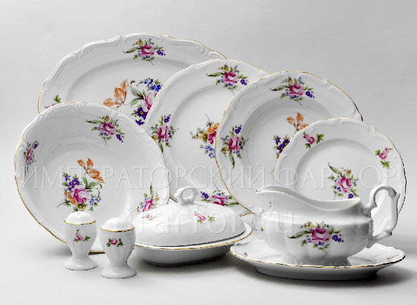 Table Set Meissen bouquet 6/25 Repast