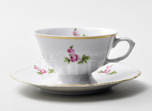 Cup and saucer tea Meissen bouquet Repast