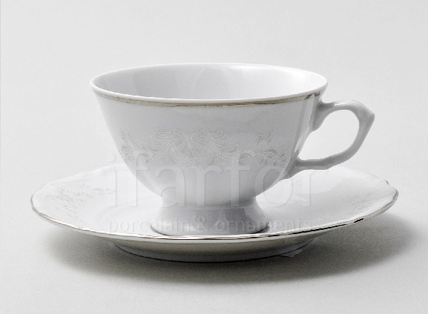 Cup and saucer tea Wedding pattern Repast