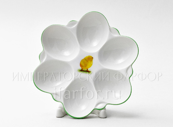 Tray for eggs Crown Spring Chicken Crown Round tray for 6 eggs