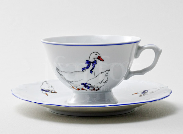 Cup and saucer tea Geese Repast