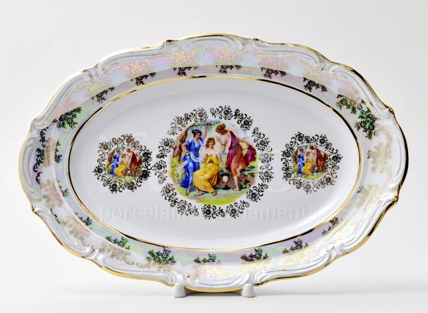 Dish/ platter oval Madonna Mather of Pearl 539 Maria Teresa