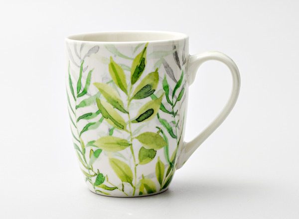 Mug Watercolor leaves 4 Royal Classics