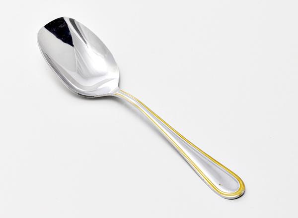 Flatware for salad Rhapsody with decorative coating Spoon for salad