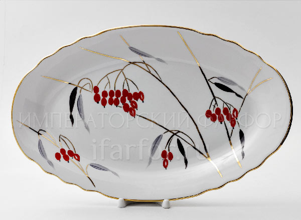 Dish/ platter oval Dogwood Appetizing