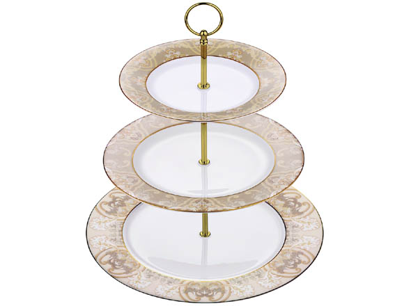 Serving stand for cakes Baroque beige La Maison