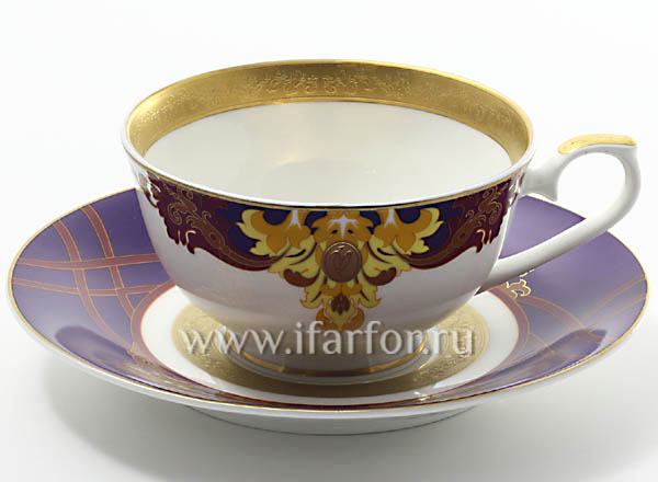 Cup and saucer tea Baroque original La Maison