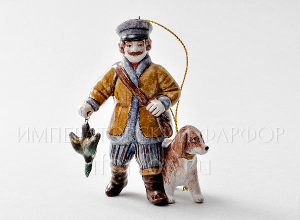 Christmas tree toy Hunter with dog