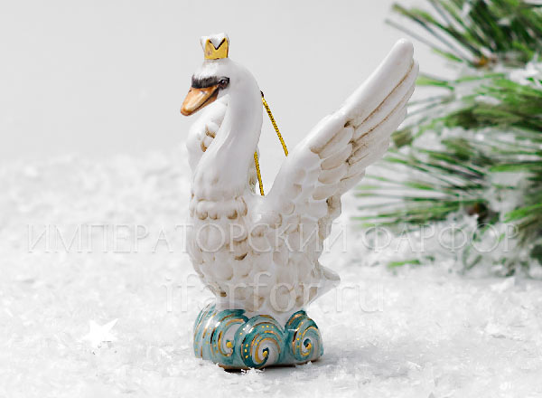 Christmas tree toy Tsarevna Swan The Tale of Tsar Saltan. The Tsarevna-Swan