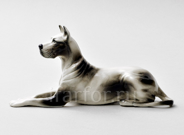 Sculpture Great Dane white