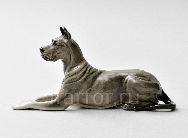 Sculpture Great Dane gray