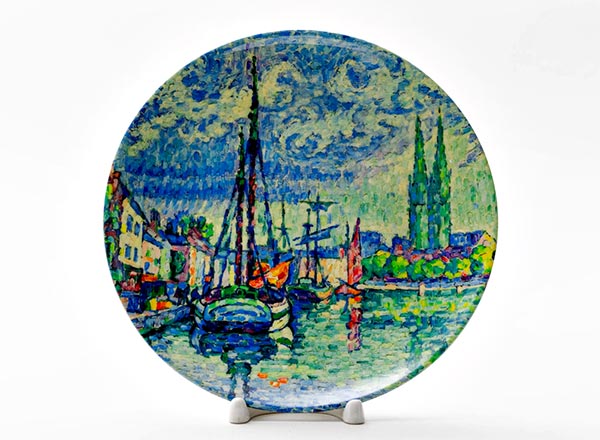 Decorative plate Signac Paul Lodet a Quimper